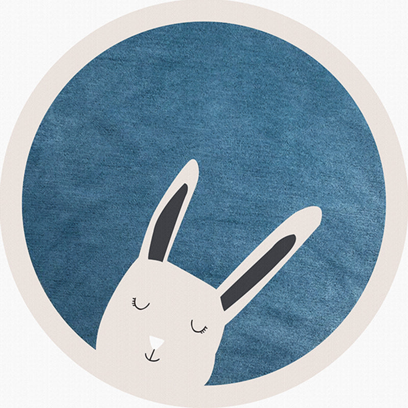 Skorter | Casual Kids Bedroom Rug Multicolor Cartoon Indoor Rug Polyester Non-Slip Easy Care Area Rug