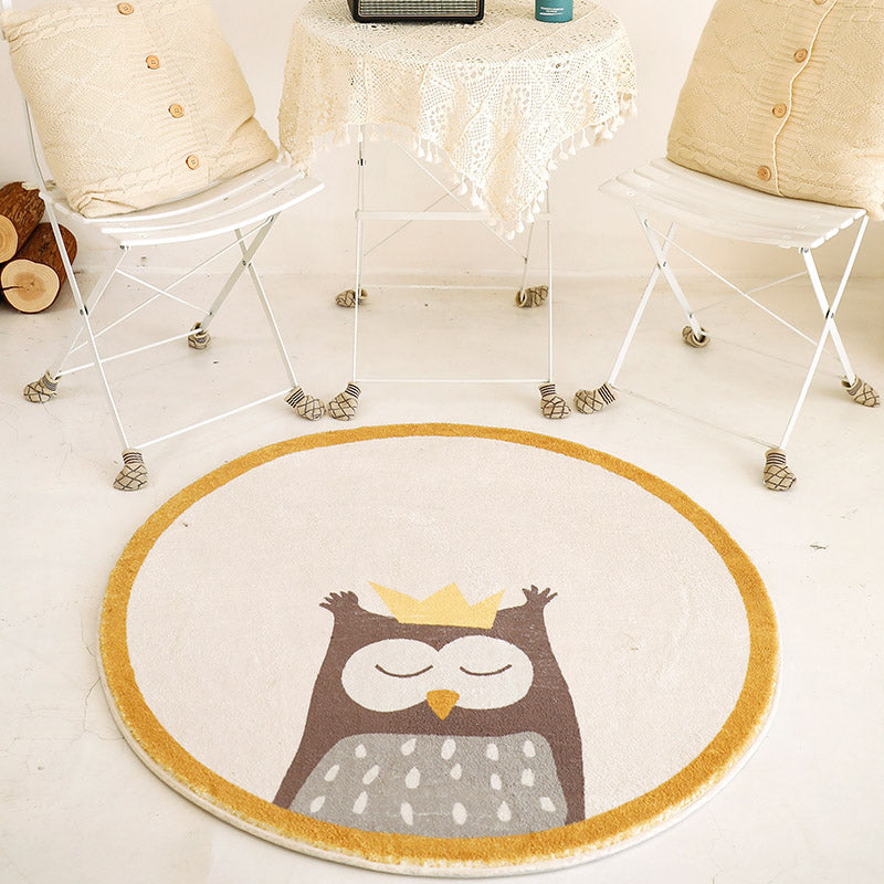 Skorter | Beautiful children's room carpet Multicolored cartoon pattern carpet Polyester non-slip machine washable carpet