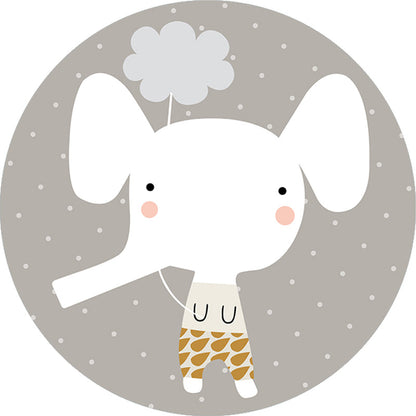 Skorter | Colorful Creative Carpet Polyester Cartoon Print Indoor Rug Non-Slip Back Pet-Friendly Rug for Kids