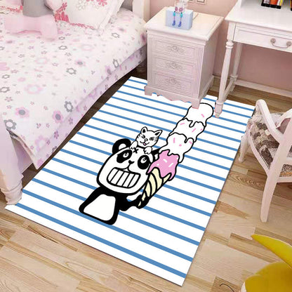 Skorter | Beautiful Children's Rug Multicolored Cartoon Printed Area Rug Polypropylene Non-Slip Easy-Care Rug