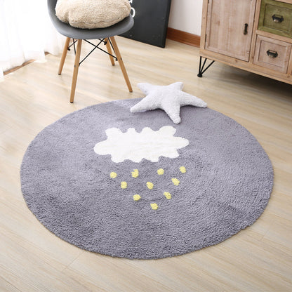 Skorter | Beautiful Children's Room Rug Multicolor Cartoon Rug Cotton Non-Slip Floor Washable Rug