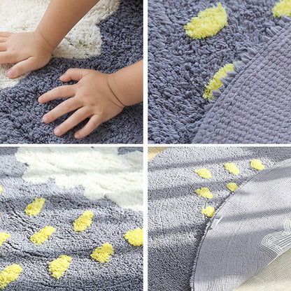 Skorter | Beautiful Children's Room Rug Multicolor Cartoon Rug Cotton Non-Slip Floor Washable Rug