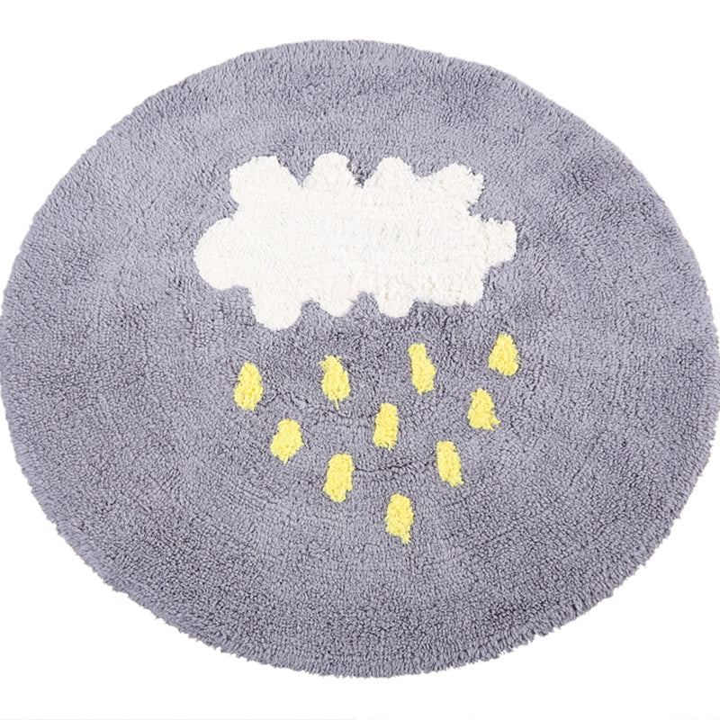 Skorter | Beautiful Children's Room Rug Multicolor Cartoon Rug Cotton Non-Slip Floor Washable Rug