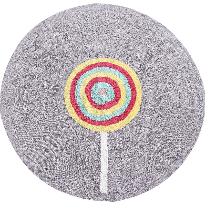 Skorter | Colorful Lollipop Print Rug made of Cotton, Comfort Rug, Pet-friendly, Washable, Easy to Care, Rug for Kids