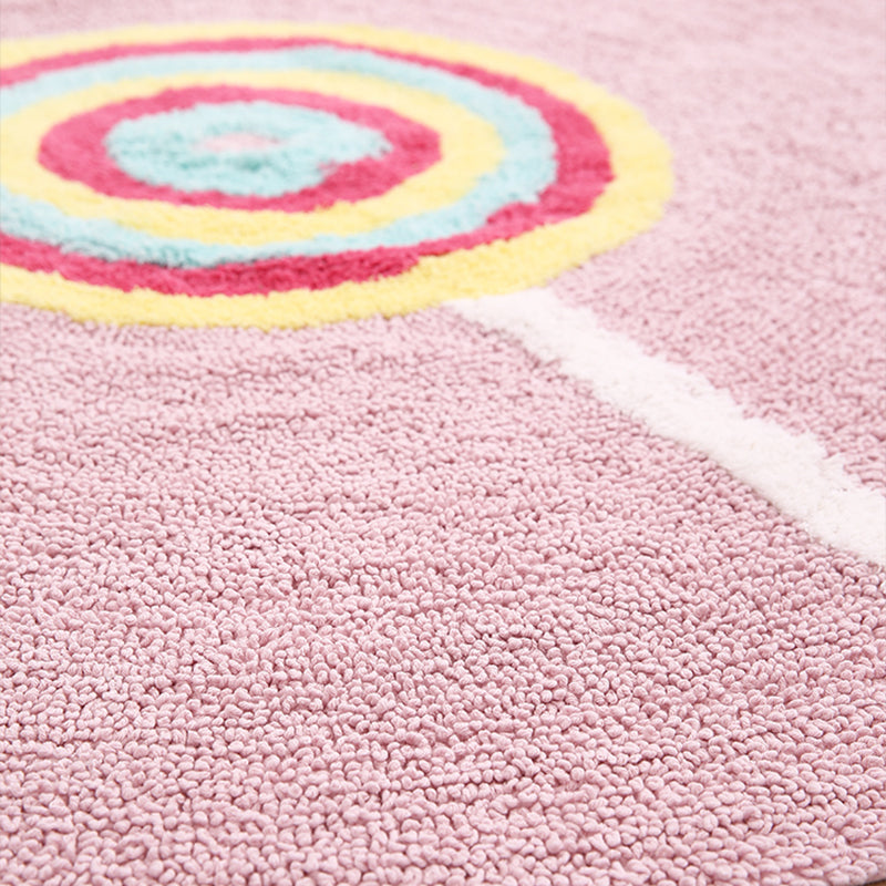 Skorter | Colorful Lollipop Print Rug made of Cotton, Comfort Rug, Pet-friendly, Washable, Easy to Care, Rug for Kids