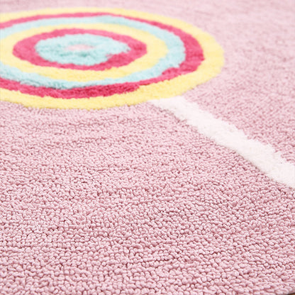Skorter | Colorful Lollipop Print Rug made of Cotton, Comfort Rug, Pet-friendly, Washable, Easy to Care, Rug for Kids