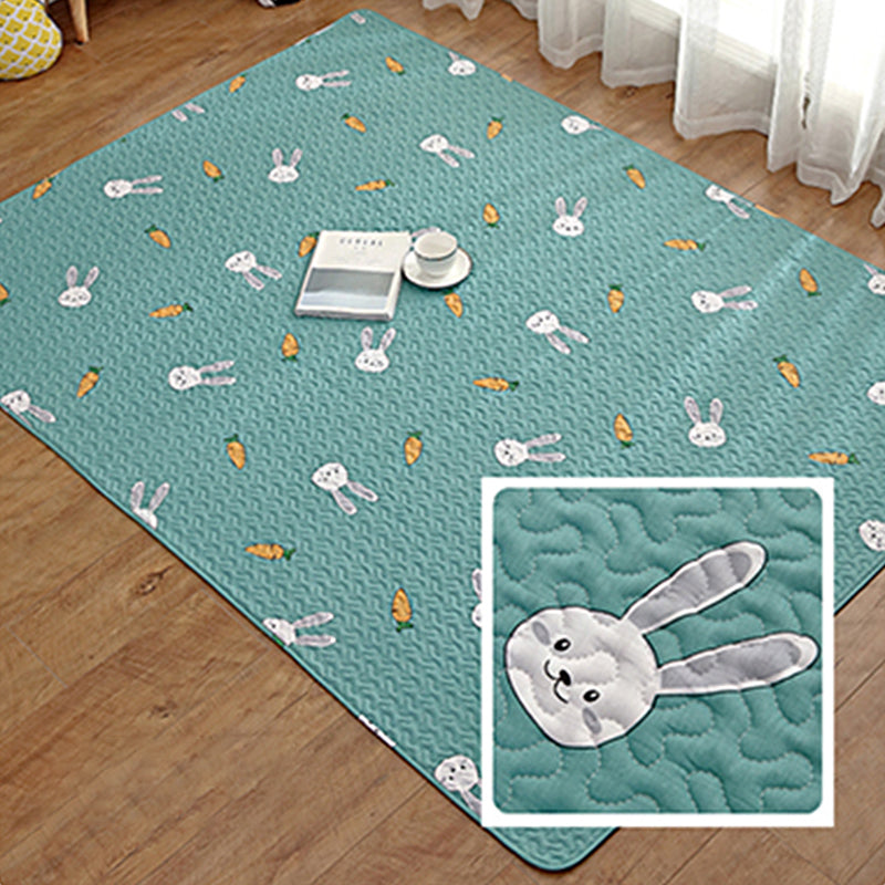 Skorter | Beautiful children's room rug Colorful cartoon pattern rug Cotton non-slip backing pet-friendly rug