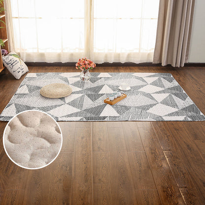 Skorter | Beautiful geometric rug Multicolored Trend rug Cotton Easy to care for Pet-friendly Washable indoor rug for rooms