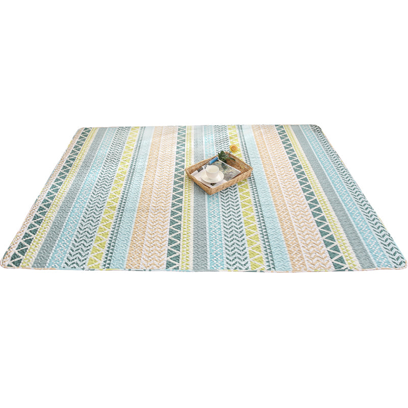 Skorter | Beautiful geometric rug Multicolored Trend rug Cotton Easy to care for Pet-friendly Washable indoor rug for rooms