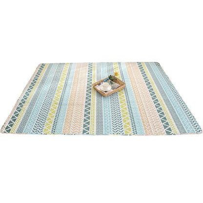 Skorter | Beautiful geometric rug Multicolored Trend rug Cotton Easy to care for Pet-friendly Washable indoor rug for rooms