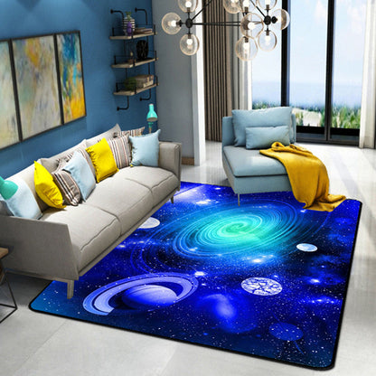 Skorter | Casual Living Room Wallpaper Multicolor Area Print Rug Polypropylene Non-Slip Back Indoor Rug