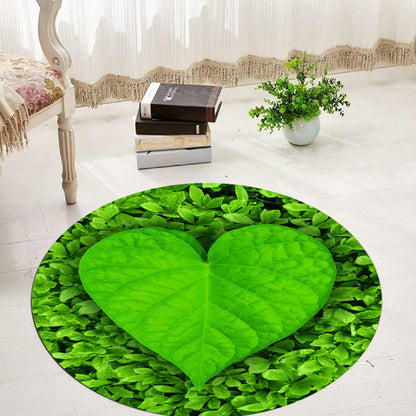 Skorter | Comfort 3D Plant Pattern Rug Multicolored Polypropylene Area Rug Easy Care Machine Washable Rug for Room