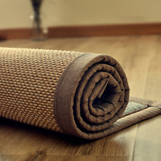 Skorter | Casual Multi Color Plain Rug Flax Cabin Area Carpet Non-Slip Easy Care Washable Indoor Rug for Decoration