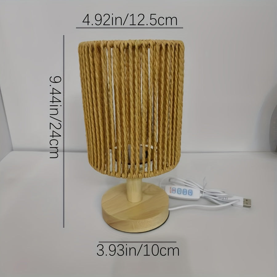 Skorter | BarrelGlow - Three Desk Lamp with Striped Pattern