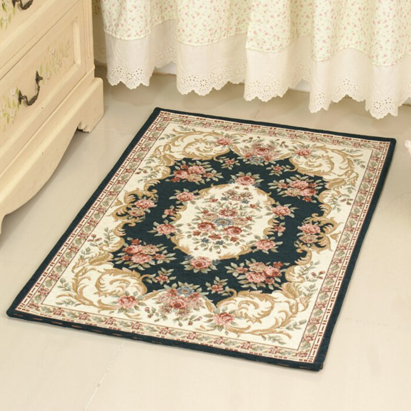 Skorter | Chic Living Room Rug Multicolored Polypropylene Area Rug Non-Slip Back Easy-Care Indoor Rug