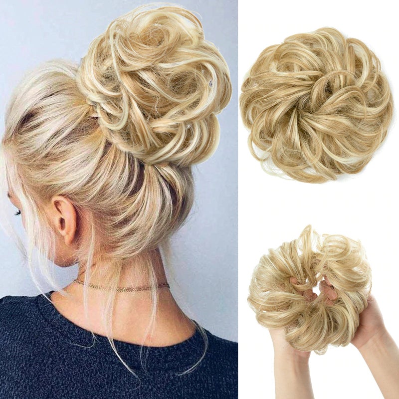 Skorter | Stylemaker Messy And Curly Elastic Hair Bun Scrunchy Hair Extensions (New)