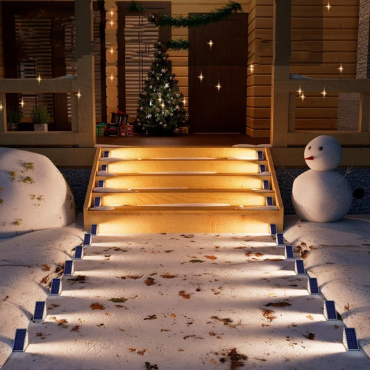 Skorter | Waterproof Solar LED Stair Lighting - Outdoor Lighting for Stairs, Paths, and Terraces