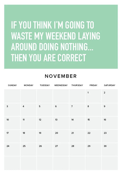 skorter | Being an Adult is Hard 2024 Wall Calendar