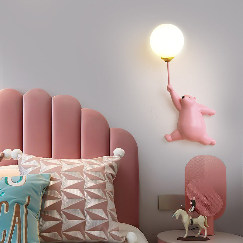 Skorter | Teddy LED Wall Lamp White/Blue/Pink