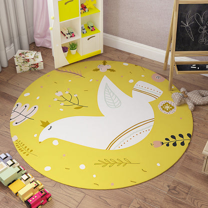 Skorter | Beautiful Children's Room Carpet Colorful Cartoon Printed Indoor Carpet Polypropylene Pet-Friendly Machine Washable Carpet
