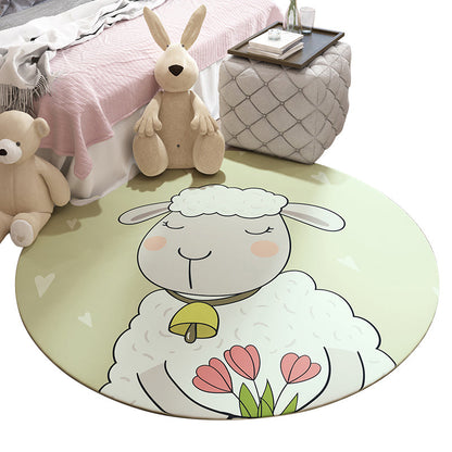 Skorter | Beautiful Children's Room Carpet Colorful Cartoon Printed Indoor Carpet Polypropylene Pet-Friendly Machine Washable Carpet