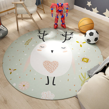 Skorter | Beautiful Children's Room Carpet Colorful Cartoon Printed Indoor Carpet Polypropylene Pet-Friendly Machine Washable Carpet