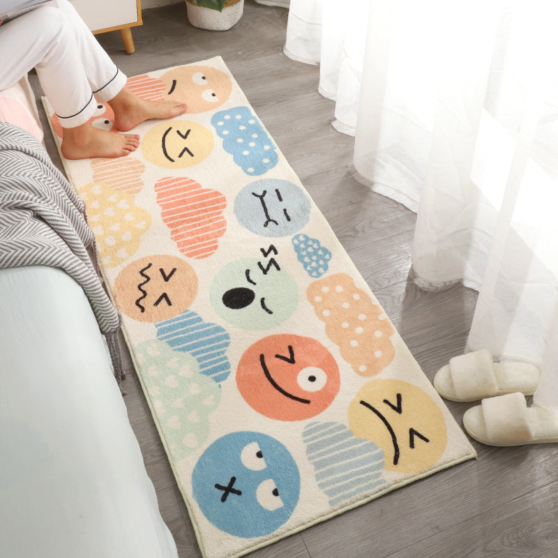 Skorter | Beautiful Children's Room Rug Multi-colored Cartoon Printed Area Rug Lambswool Non-slip Machine Washable Rug