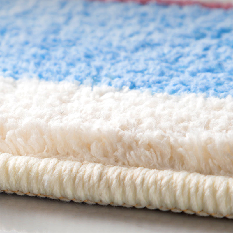 Skorter | Beautiful Children's Room Rug Multi-colored Cartoon Printed Area Rug Lambswool Non-slip Machine Washable Rug