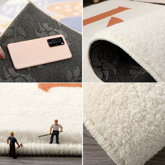 Skorter | Beautiful Children's Room Rug Multi-colored Cartoon Printed Area Rug Lambswool Non-slip Machine Washable Rug