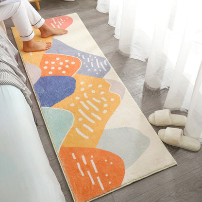 Skorter | Beautiful Children's Room Rug Multi-colored Cartoon Printed Area Rug Lambswool Non-slip Machine Washable Rug