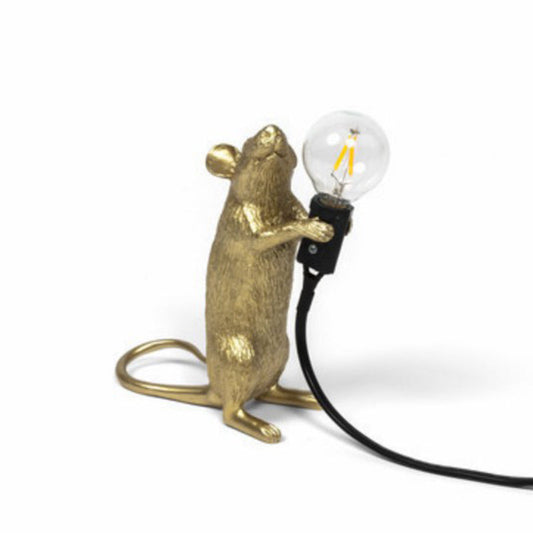 Skorter | Mini Mouse Shaped Table Lamp - Resin 1-Light Bedroom Night Light for Kids