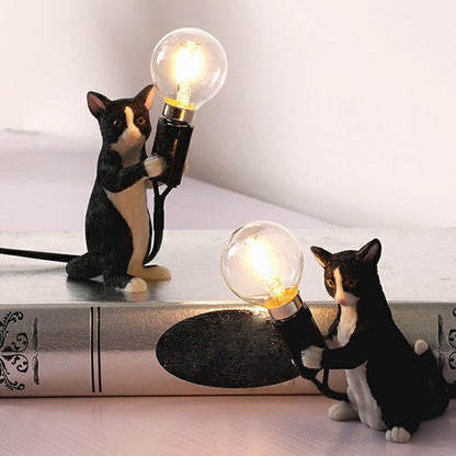 Skorter | Kitten Night Lamp - Decorative Children's Room Table Lamp