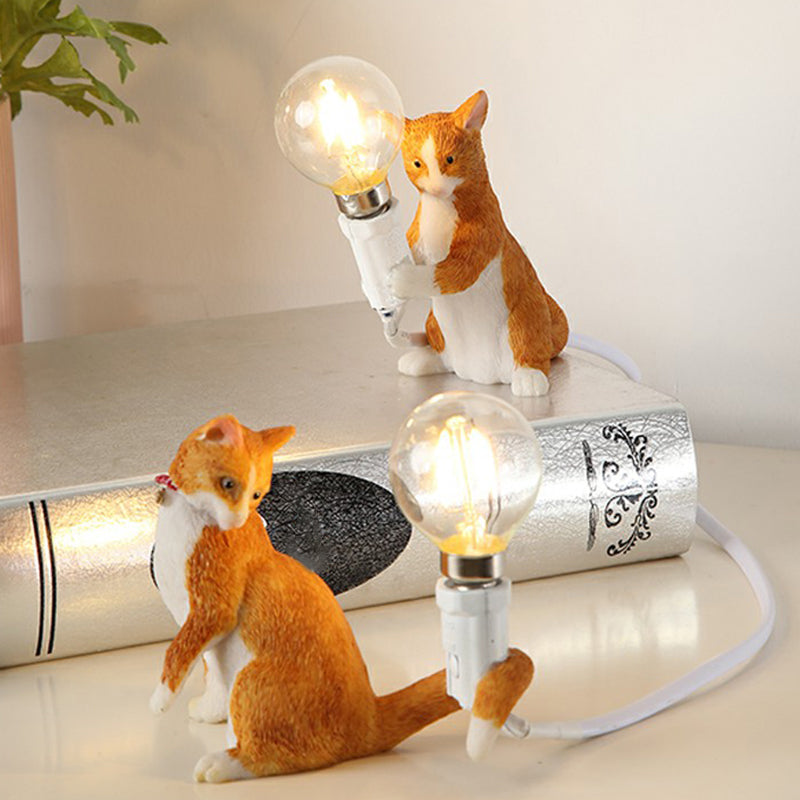Skorter | Kitten Night Lamp - Decorative Children's Room Table Lamp