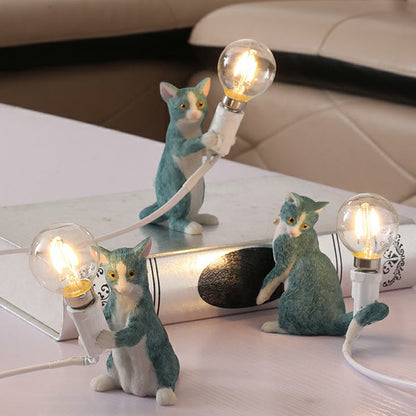 Skorter | Kitten Night Lamp - Decorative Children's Room Table Lamp