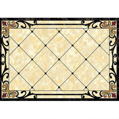 Skorter | Colorful geometric printed carpet made of polyester Retro indoor rug with non-slip backing, stain-resistant carpet for the living room