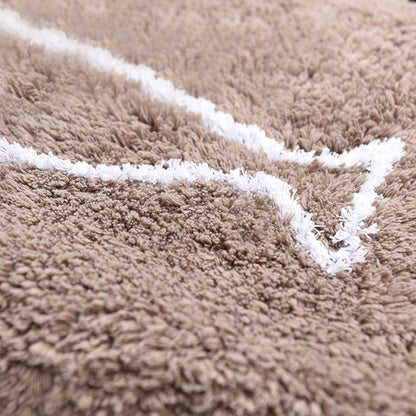 Skorter | Casual Living Room Rug Multicolor Cartoon Print Indoor Rug Non-Slip Backing Pet-Friendly Area Rug