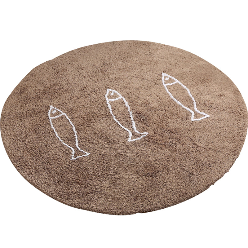 Skorter | Casual Living Room Rug Multicolor Cartoon Print Indoor Rug Non-Slip Backing Pet-Friendly Area Rug