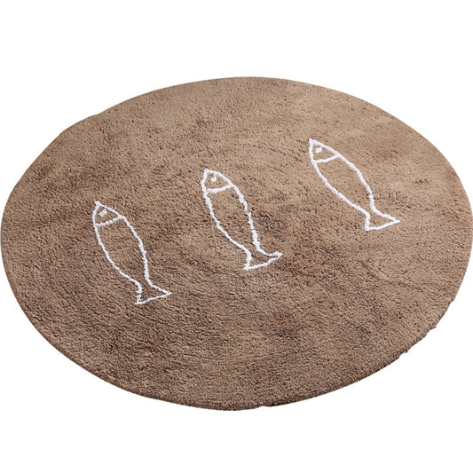 Skorter | Casual Living Room Rug Multicolor Cartoon Print Indoor Rug Non-Slip Backing Pet-Friendly Area Rug