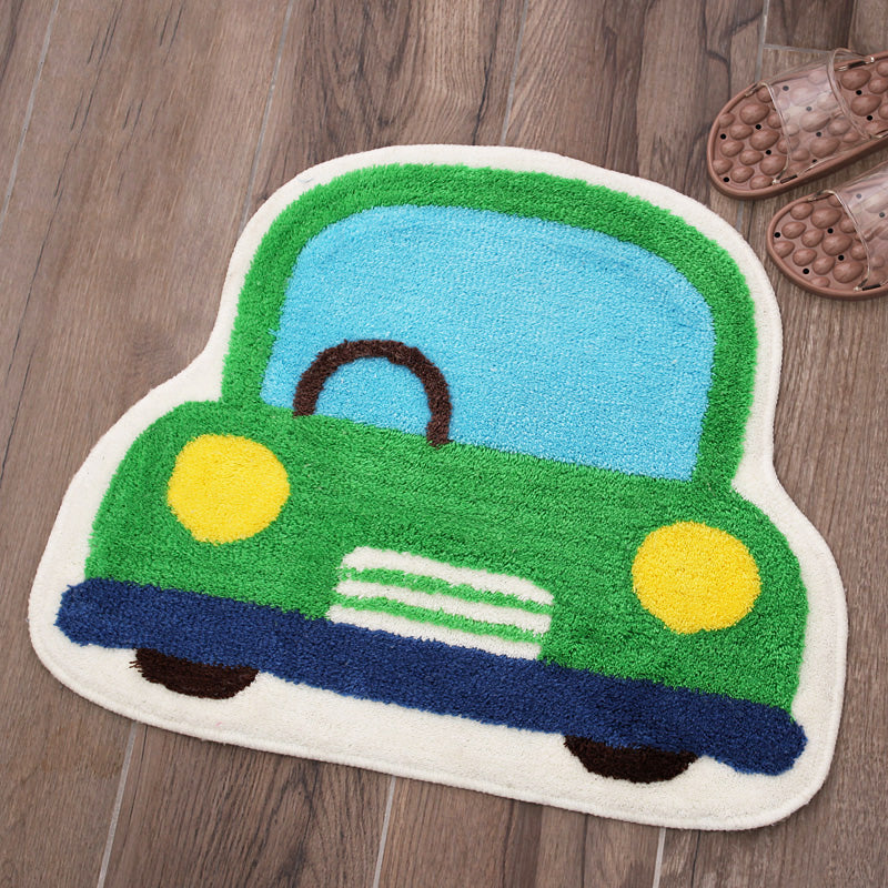 Skorter | Creative Children’s Room Rug Multicolored 3D Pressed Indoor Rug Cotton Blend Non-Slip Pet Friendly Area Rug