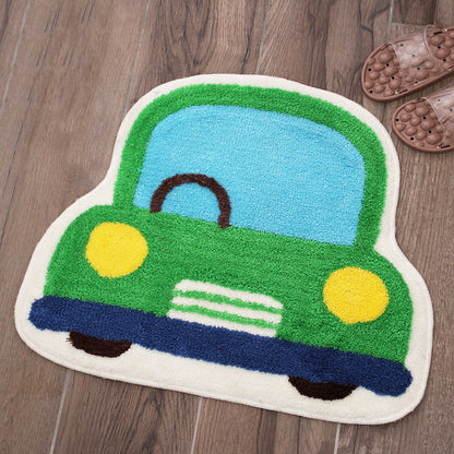 Skorter | Creative Children’s Room Rug Multicolored 3D Pressed Indoor Rug Cotton Blend Non-Slip Pet Friendly Area Rug