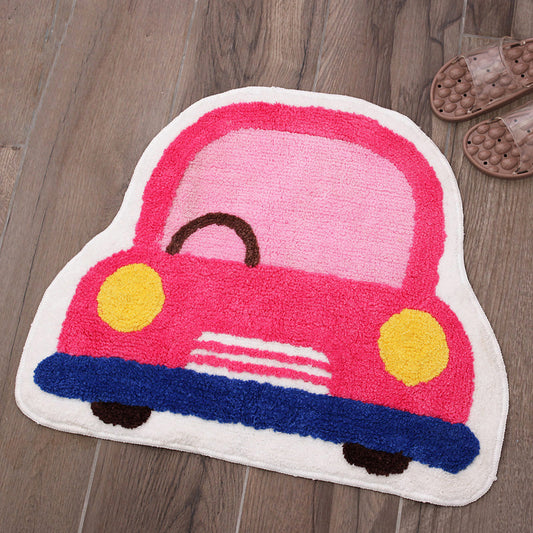 Skorter | Creative Children’s Room Rug Multicolored 3D Pressed Indoor Rug Cotton Blend Non-Slip Pet Friendly Area Rug