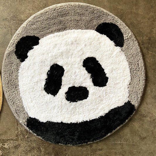 Skorter | Casual Cartoon Print Rug Multi Color Synthetic Area Rug Non-Slip Backing Pet-Friendly Area Rug for Decoration