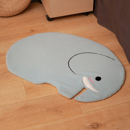 Skorter | Cozy Bedroom Rug Multi-Colored Cartoon Printed Rug Made of Lambswool With Non-Slip Backing Pet-Friendly Indoor Rug