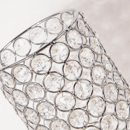 Skorter | Crystal Table Lamp - Modern Night Light with Chrome Finish