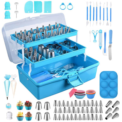 Skorter | 236 pieces: Cake decorating set Baking tools with piping tips Connectors