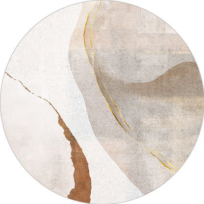 Skorter | Casual Living Room Rug Multi-Colored Abstract Printed Indoor Rug Polyester Pet-Friendly Stain-Resistant Rug