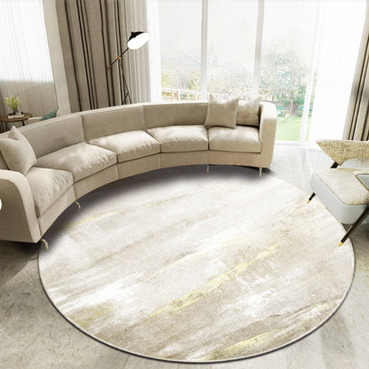 Skorter | Casual Living Room Rug Multi-Colored Abstract Printed Indoor Rug Polyester Pet-Friendly Stain-Resistant Rug