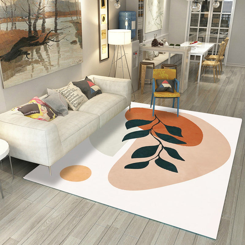 Skorter | Casual Living Room Rug Multicolored Color Blocked Rug Polypropylene Non-Slip Easy to Care Indoor Rug