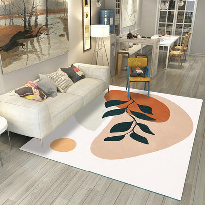 Skorter | Casual Living Room Rug Multicolored Color Blocked Rug Polypropylene Non-Slip Easy to Care Indoor Rug