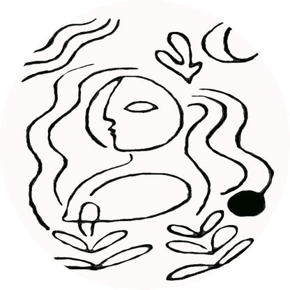 Skorter | Creative Decoration Carpet White Hand Printed Indoor Carpet Polypropylene Pet Friendly Easy Care Area Rug